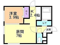 間取図画像 1LDK