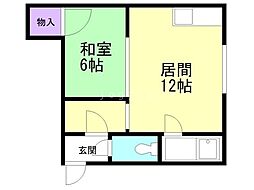 マンションピア2 1LDKの間取図画像