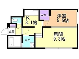 間取図画像 1LDK