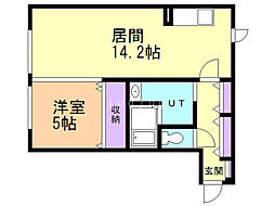 アイ・グレイス22 1LDKの間取図画像
