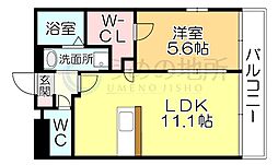 ソフィア21合川 1LDKの間取図画像