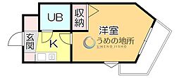 メゾン・ド・プレミス 1Kの間取図画像