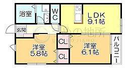 Leaf津福駅南 3階