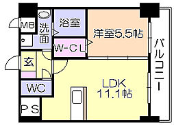 メゾンクラウン大手山 7階/702