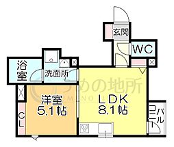 仮称）久留米野中町アパート 1階/102