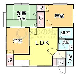 コーポカノン2 3LDKの間取図画像