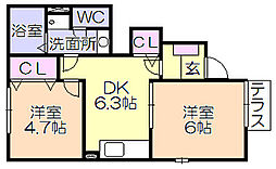 フォレスト金の原II 1階/101