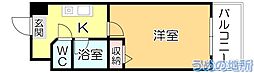 メゾン・ド・プレザージュ 1Kの間取図画像
