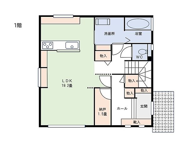 １F間取り図