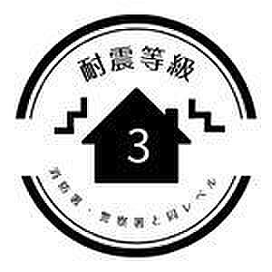 耐震等級3（消防署や警察署などと同等の強度をもつ住宅）、建築基準法の1.5倍の地震に強いおうち