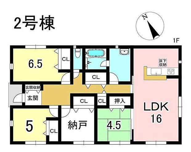 2号棟 3LDK+S 土地面積207.83m2 建物面積89.10m2