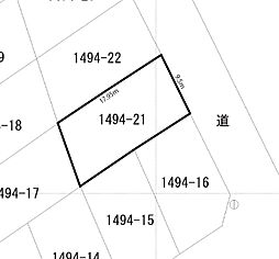都留市境売地の土地画像