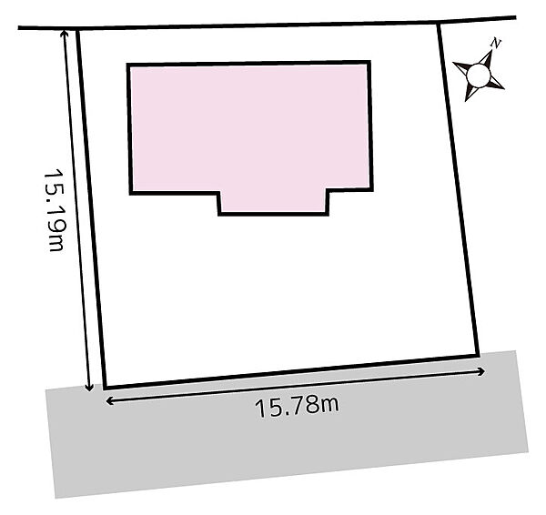 区画図　土地220.99m2（66.84坪）建物99.36m2（30.05坪）
