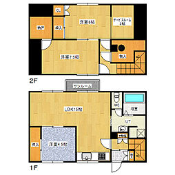 高栄西町10丁目貸家 3SLDKの間取り
