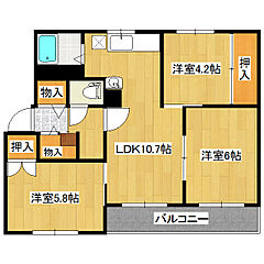 物件の間取り