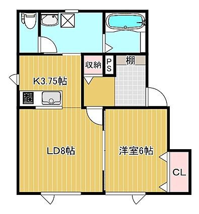 コーポグランデル_間取り_0