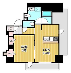 デュオヒルズ北見 1LDKの間取図画像