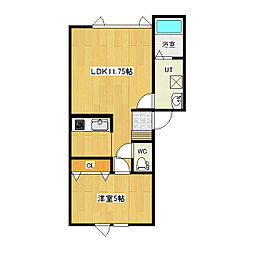 ココルチア 1LDKの間取図画像