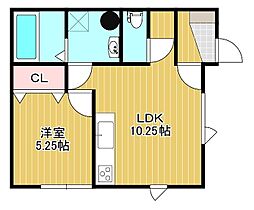 カル・デル・ソル 1LDKの間取図画像