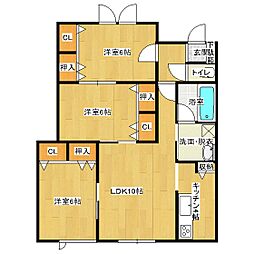 アメニティ・ラテ 3LDKの間取図画像
