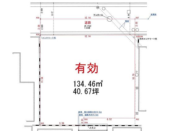 土地価格2806万円、土地面積134.46m2 様々なプランがご検討いただける間口の広いゆとりある敷地