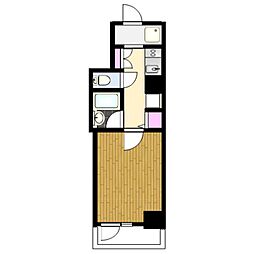 プレールドゥーク蒲田2(禁煙） 603 6階1Kの間取り