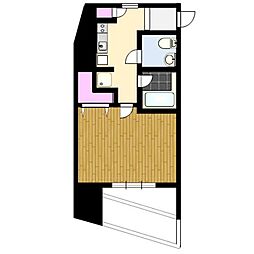 プレール・ドゥーク駒沢大学駅前 1Kの間取図画像