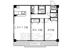 ガーデンシティ柳ケ崎 2LDKの間取図画像