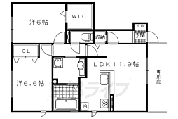 アリエッタ 2LDKの間取図画像