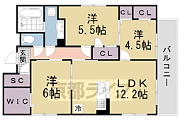 ソシア・セレーノ 3LDKの間取図画像
