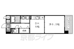 SHICATACHAMBRETTES1 1DKの間取図画像