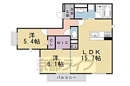 ブランシュ 2LDKの間取図画像