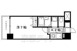 ライオンズマンション京都河原町第3 1Kの間取図画像