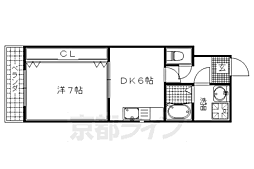 PROSPER-11 1DKの間取図画像