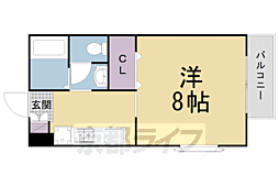 アリープガーデン 1Kの間取図画像