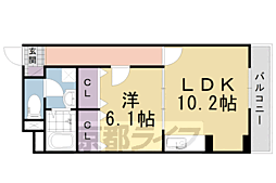 エスポワール 1LDKの間取図画像