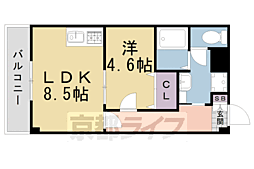 M'プラザ津田駅前12番館 1LDKの間取図画像