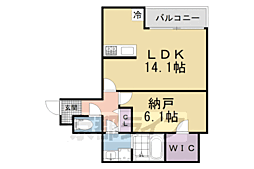 シエーナ楠葉ジェミオス 303 3階1LDKの間取り