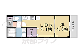 セイバリーヒル 1階1DKの間取り