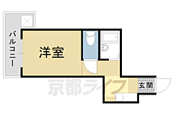 レスポワールユキオ 1Kの間取図画像