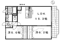 グレース・フレア 2LDKの間取図画像