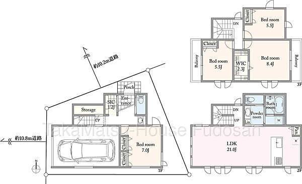 建物プラン例 ※建物面積：144.73?[約43.78坪]、 建物価格：5、980万円（別途、外構・付帯工事費等が必要となります 。）