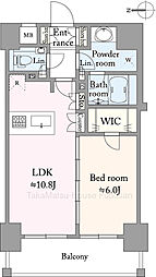 アデニウム東日本橋 1LDKの間取図画像