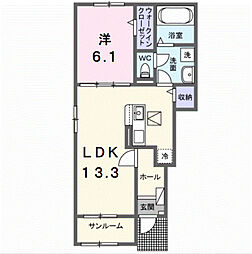 間取図画像 1LDK