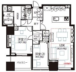 間取図画像 2LDK