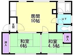 エムエムハウス 2LDKの間取図画像