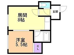 ノルデンハイム 1DKの間取図画像