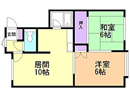間取図画像 2LDK