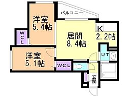 間取図画像 2LDK