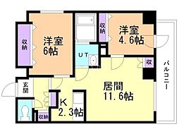 間取図画像 2LDK